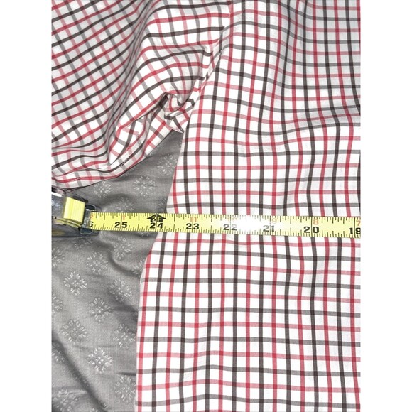 Brooks Brothers Original Polo Button Down Shirt Size L Red Grey White Check - Picture 9 of 13